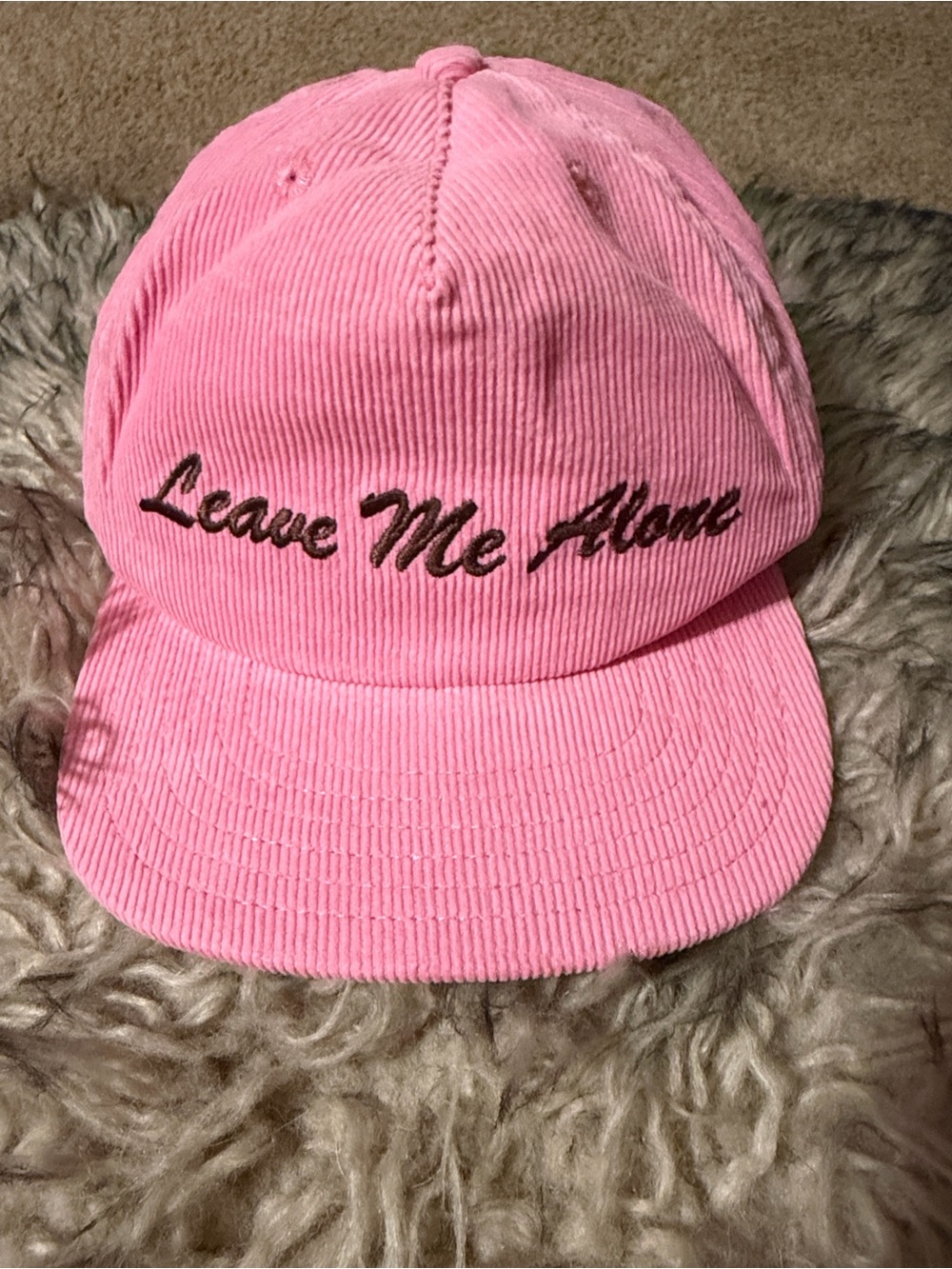 Daydreamer Leave Me Alone
Pink Corduroy Pink Dad
Embroidered Baseball Hat